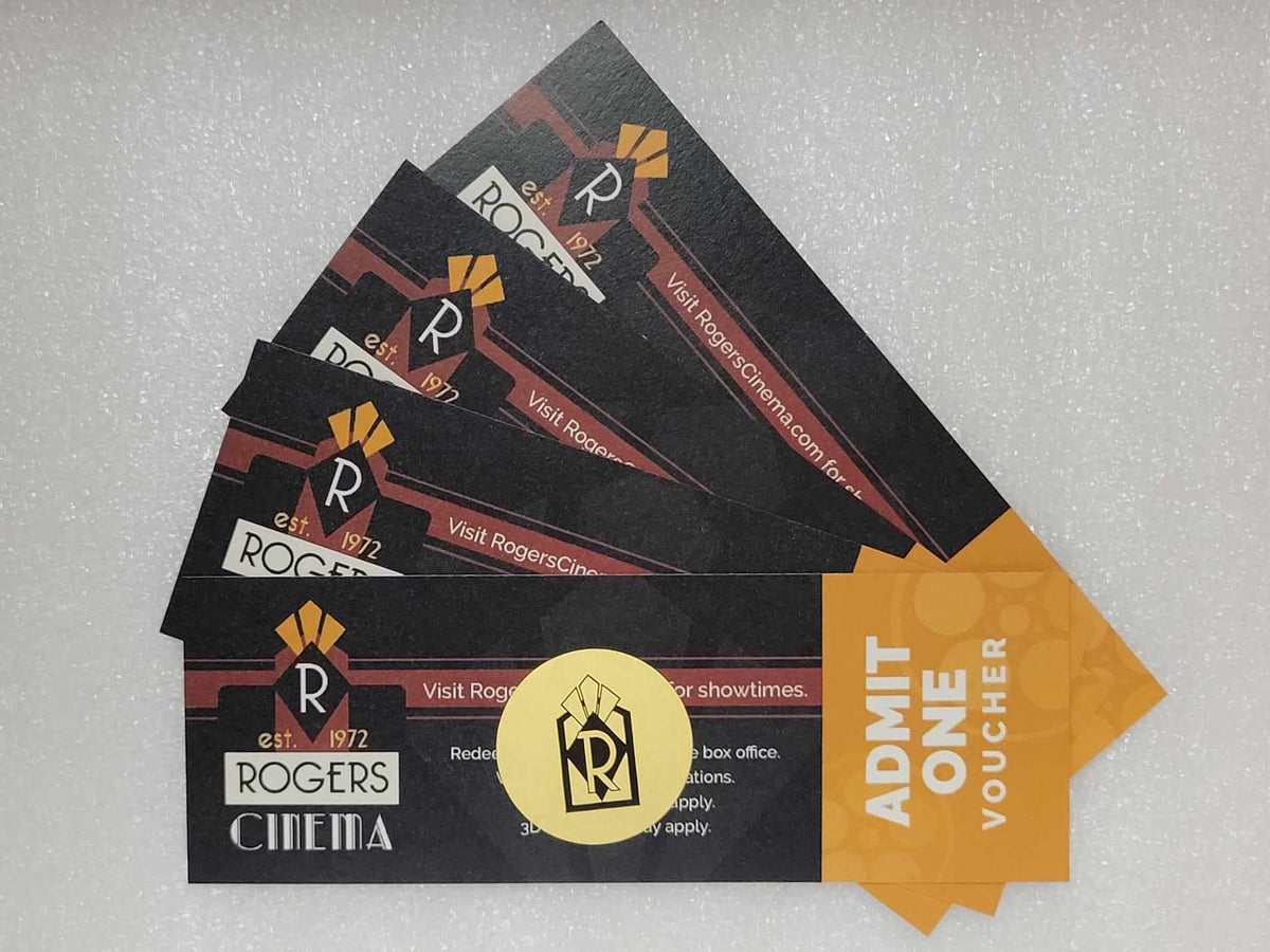 4 Discount Tickets – ROGERS CINEMA