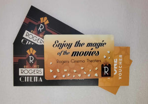 Two Movie Tickets plus a $10 Gift Card
